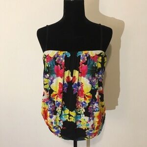 Lane Bryant Floral Tube/Blouson Top
